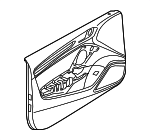 8V4867103AJWFA - : 2016-2018 Audi A3 Sportback e-tron - Door Trim Panel for Audi: A3 Sportback e-tron Image