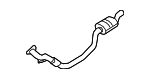 4K0253300K - Exhaust: Exhaust Pipe for Audi Image