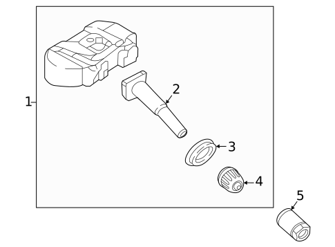 Tire Pressure Monitor Components for 2023 Genesis GV80 #0