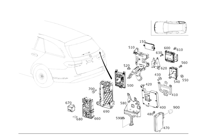 213900211364 - Electrical Equipment and Instruments: Control Unit for Mercedes-Benz: 180b, C350e, C400, C450 AMG, C63 AMG, E300, E350, E43 AMG, E53 AMG, E63 AMG S, GLB250, GLB35 AMG, GLC300, GLC43 AMG, GLC63 AMG, Maybach S550, Maybach S560, Maybach S600, Maybach S650, S450, S550, S550e, S560, S600, S63 AMG, S65 AMG Image image