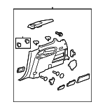 22837654 - Body: Quarter Trim Panel for GM Image