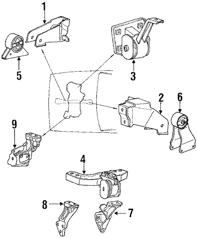 MD119742 - Engine: Mount Bracket for Mopar Image