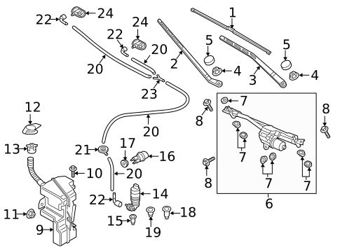 Wiper & Washer Components for 2017 Audi Q3 #0
