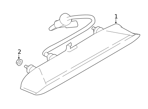 High Mounted Stop Lamp for 2022 Subaru Impreza #1