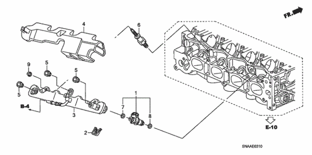 Fuel Injector (1.8L) for 2009 Honda Civic #0