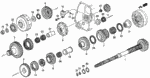 23543PH0000 - Transmission - Automatic: SPRING A, IDLE GEAR SHAFT for Acura Image