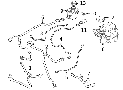 Hoses & Pipes for 2020 BMW M5 #0