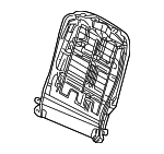 52108253804 - Body: Seat Back Frame for BMW: X5 Image