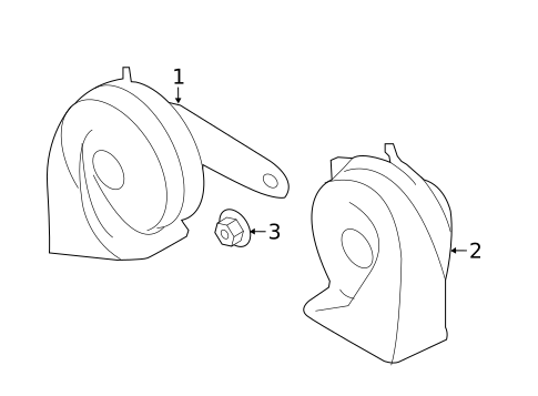 Horn for 2023 Nissan Kicks #0
