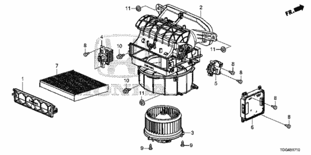 Heater Blower for 2018 Honda Civic #0