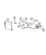 68269734AA - Cooling: Jumper Tube for Mopar Image