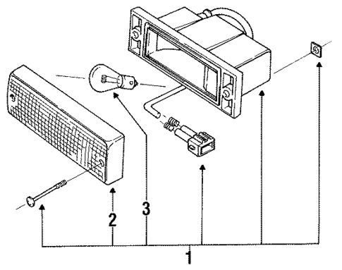 Park Lamps for 1992 Volkswagen Cabriolet #0