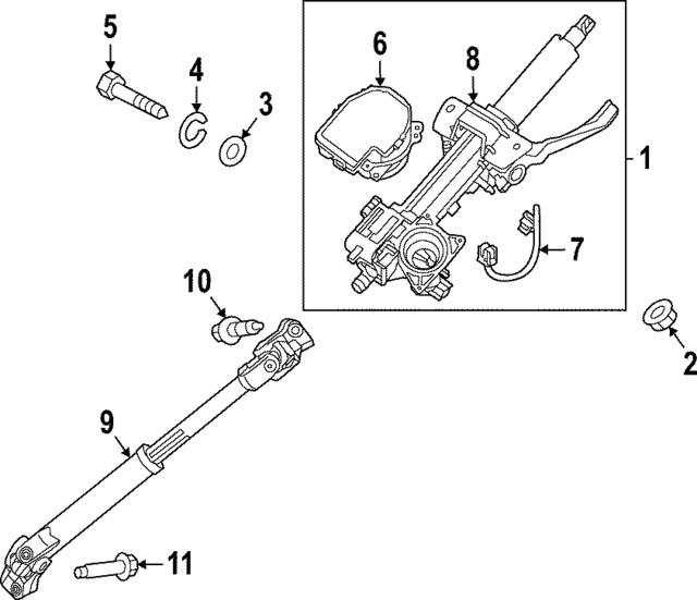 56390P1310 - : Steering Column for Kia Image