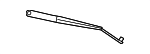 61617182459 - Body: Wiper Arm for BMW: 528i, 528i xDrive, 535d, 535d xDrive, 535i, 535i GT, 535i GT xDrive, 535i xDrive, 550i, 550i GT, 550i GT xDrive, 550i xDrive, 740i, 740Ld xDrive, 740Li, 740Li xDrive, 750i, 750i xDrive, 750Li, 750Li xDrive, 760Li, ActiveHybrid 5, ActiveHybrid 7, Alpina B7, Alpina B7 xDrive, Alpina B7L, Alpina B7L xDrive, M5 Image
