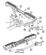 5191201AA - Frames and Bumpers: Step Bumper for Mopar Image