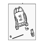 25804612 - Body: Seat Back Frame for GM Image