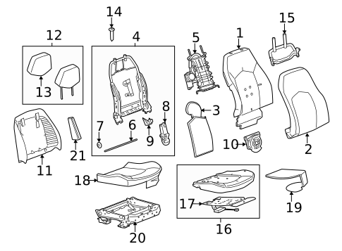 Air Bag Components for 2010 Cadillac CTS #2