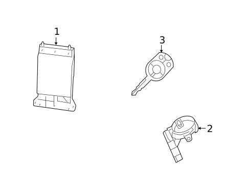 Anti-Theft Components for 2008 Mercury Milan #0