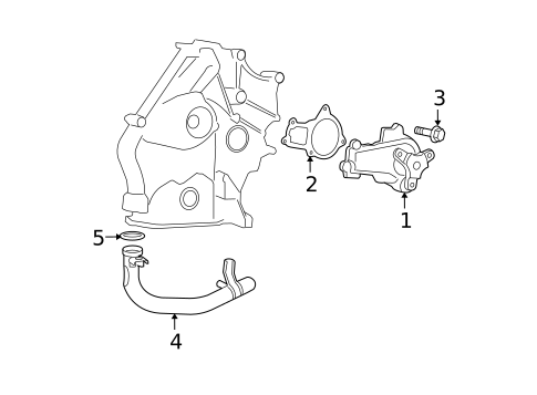 Water Pump for 2010 Dodge Grand Caravan #0