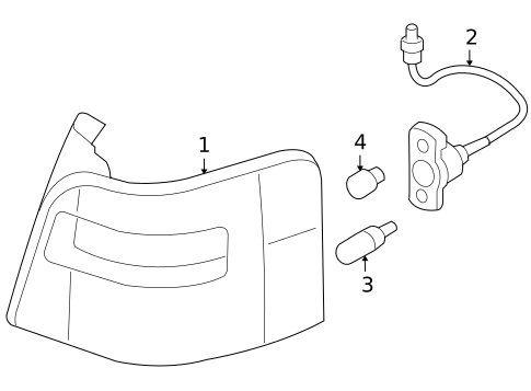 Bulbs - Chassis for 2005 Ford Freestyle #3