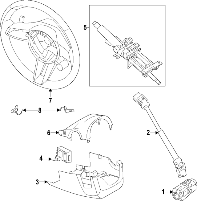 95C858559CBLK - Steering: Lower Shroud for Porsche Image