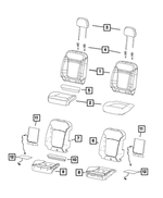 6MC21UCWAA - : Front Seat Back Cover, Right for Mopar Image