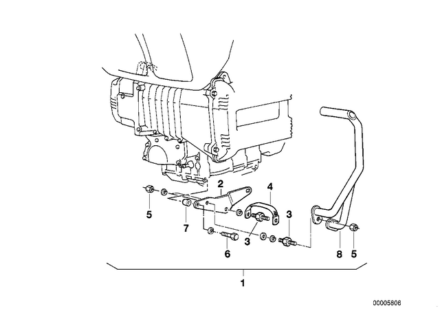 46712315561 - : Left Engine Protection Bar - Cr for BMW-Motorrad Image