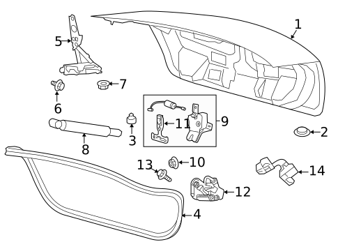 Trunk for 2016 Lincoln MKS #0