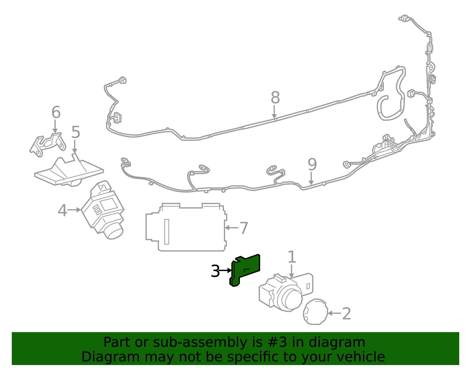 89348-WAA03 - Parking Aid Sensor Bracket 2020-2026 Toyota GR Supra ...