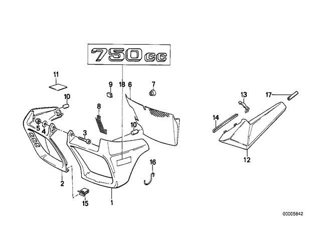 51141456145 - : Sticker - 750Cc Right/Side for BMW-Motorrad Image