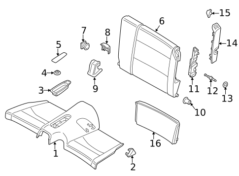 Rear Seat Components for 2023 Porsche 911 #3