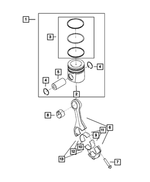 5003650AA - 6.7L Turbo Diesel; Engine: Piston Pin Ring for Mopar Image