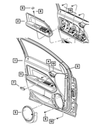 1UC331K2AC - : Front Door Trim Panel, Left for Mopar Image