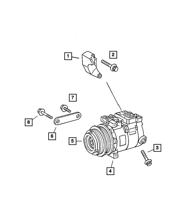 6104031AA - Air Conditioning &amp; Heater: Screw for Mopar Image