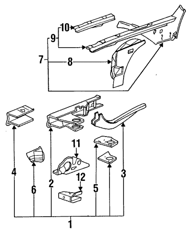 41118145471 - Body: Side Rail Assembly for BMW Image