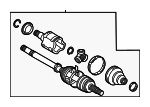 42340F6020 - Universals &amp; Rear Axle: Axle Assembly for Lexus: NX350h, NX450h+ Image