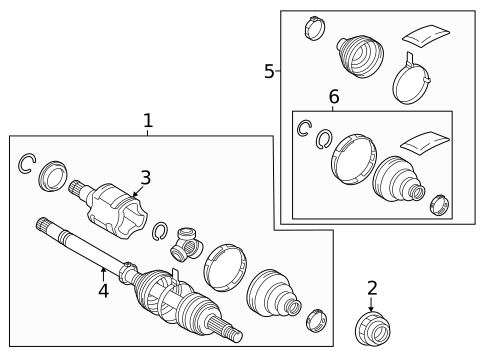 Axle Shaft & Joints for 2022 Lexus NX350h #0