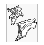 701002MA00 - Body: Quarter Panel Assembly for Hyundai: Genesis Coupe Image
