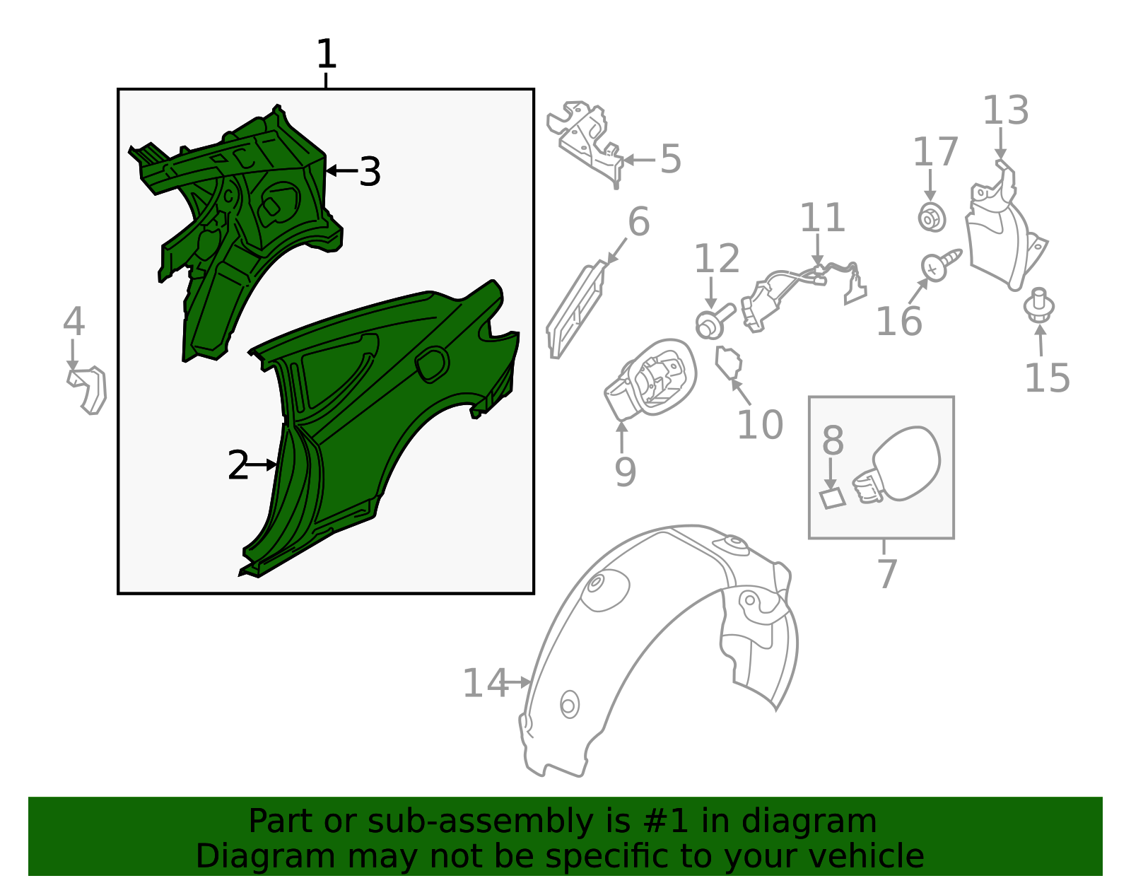 Quarter Panel Assembly 70200-2MA50 | OEM Parts Online