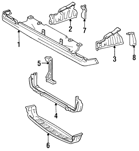 Radiator Support for 1986 Toyota MR2 #0