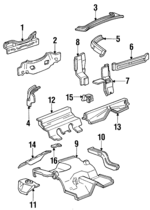 F4ZZ7652566B - Body: Upper Panel Support for Ford Image