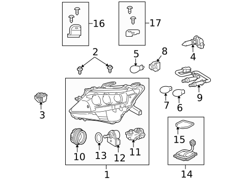 Bulbs - Chassis for 2012 Lexus RX450h #2