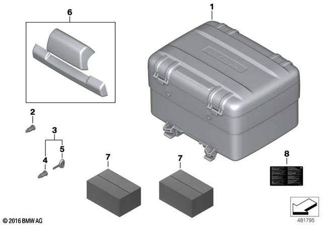 77438533792 - : Variotop Case for BMW-Motorrad Image