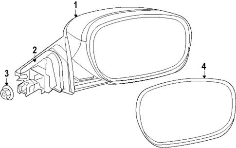 Outside Mirrors for 2020 Dodge Charger #0