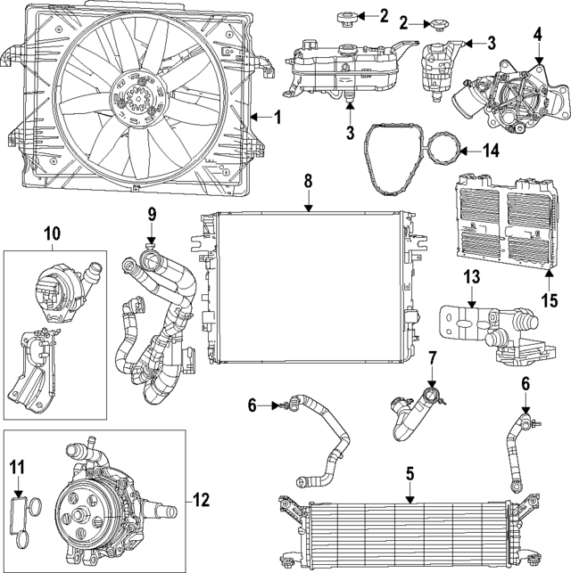 68470745AB - Cooling System: Hoses for Mopar Image