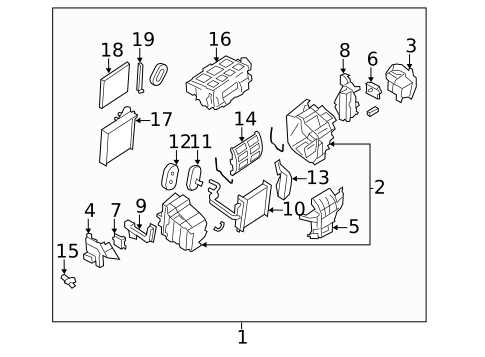 HVAC Case for 2011 Nissan Murano #0