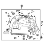 7UC11DX9AA - Interior Trim: Quarter Trim Panel for Mopar Image