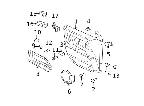 Front Door for 2008 Dodge Caliber #1