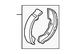 4800A002 - Brakes: Park Brake Shoes for Mitsubishi: Eclipse, Galant Image