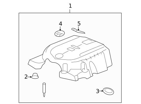 Engine Appearance Cover for 2009 Cadillac STS #0